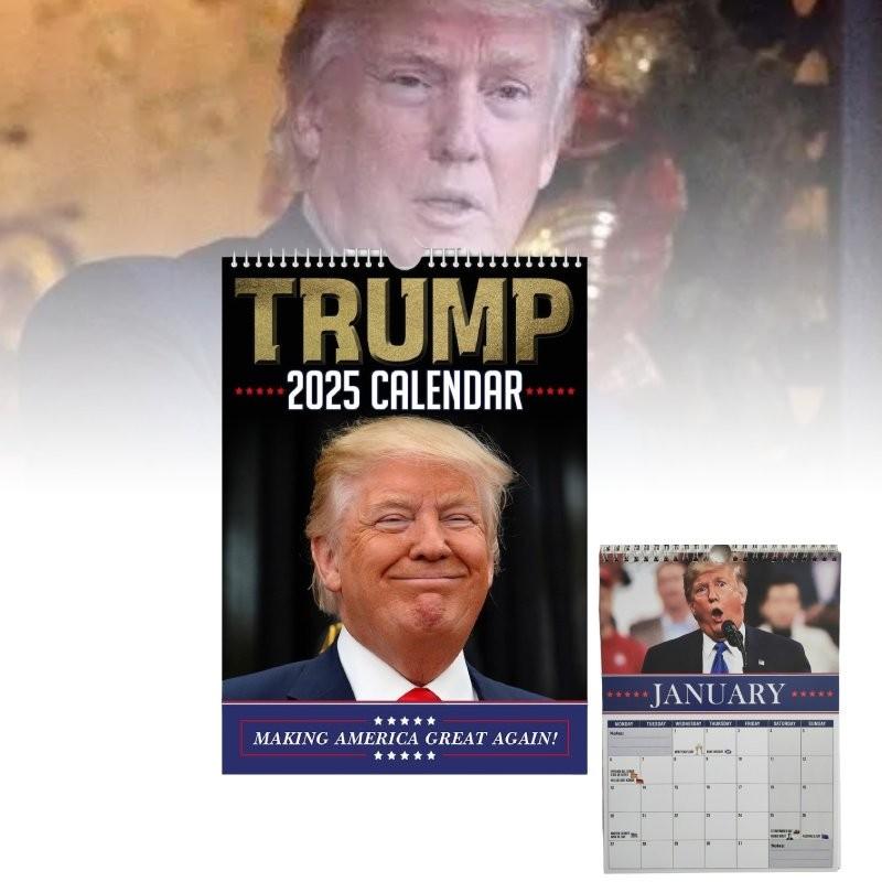2025 Trump Donald Calendar Desktop Living Room Bedroom Decoration Wall Pendant
