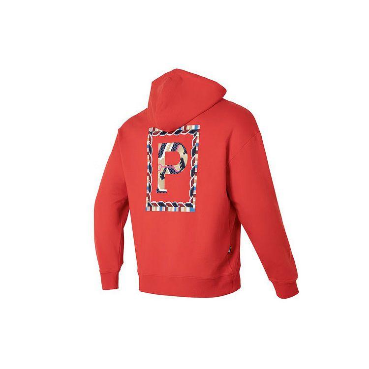 Puma Cny Year Of The Dragon Series Letter Embroidery Casual Hoodie Unisex Hoodies Red 625833-11