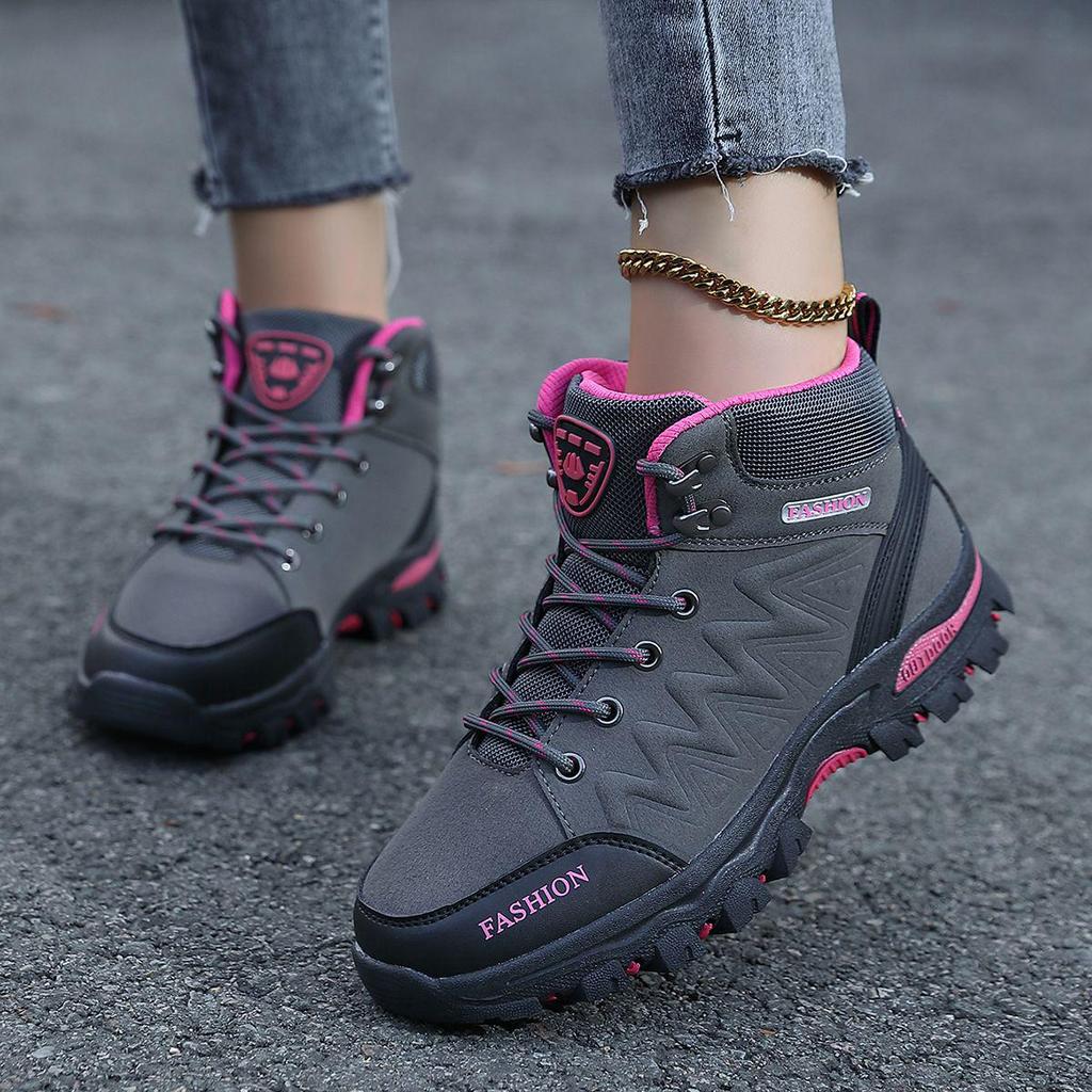 Women's Waterproof High-Top Running and Hiking Sports Shoes