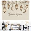 4pcs Ramadan Placemats Eid Mubarak Ramadan Kareem Moon Kitchen Dining For Party Table Decoratio X7F6