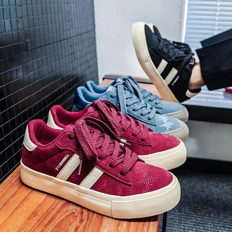 Spring New Canvas Shoes Men's Bread Shoes Trendy Casual Shoes Retro Sports Board Shoes Men's Live Broadcast