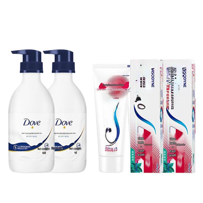 

Dove Nourishing Body Wash & Sensodyne Toothpaste Bundle