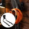 Garden Hose Hanger U-Shaped Garage Storage Utility Hook, Heavy Duty Metal Organizer, Wall Mounted Hooks for Space Saving Extension Cords Tools Cables