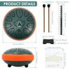 Steel Tongue Drum Portable Rain Drum Hand Pan Drum Percussion Musical Instruments For Yoga Meditation Musical Toy Relief Tool
