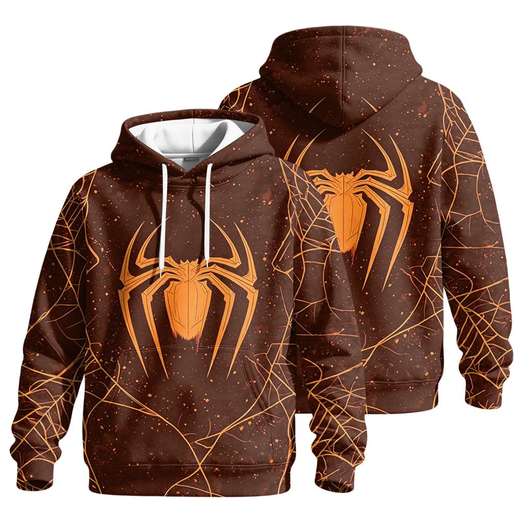 Men's Casual Loose Fit Hoodie with Pocket and Drawstring, Printed Graphic for Everyday Wear