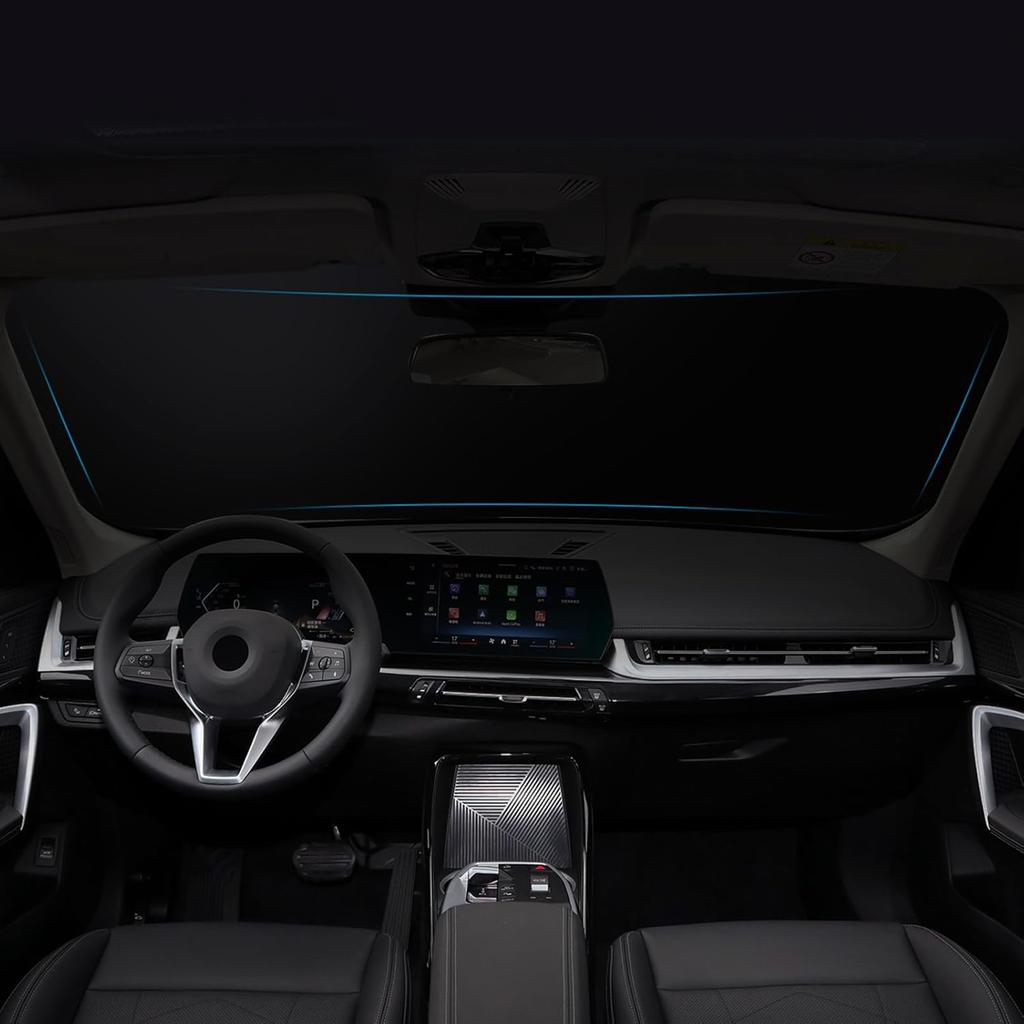 Car Windshield Sun Shade for BMW X1 IX1 U11 2022 2023 Blocks UV Rays Sun Visor Protector Keeps Your Vehicle Cool (Silver)