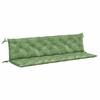 VidaXL Coussins de banc de jardin lot de 2 motif de feuilles tissu 361751