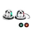8?LED Boat Navigation Light RedGreen Signal Lamp Stainless Steel Yacht Parts 1.6W 12V