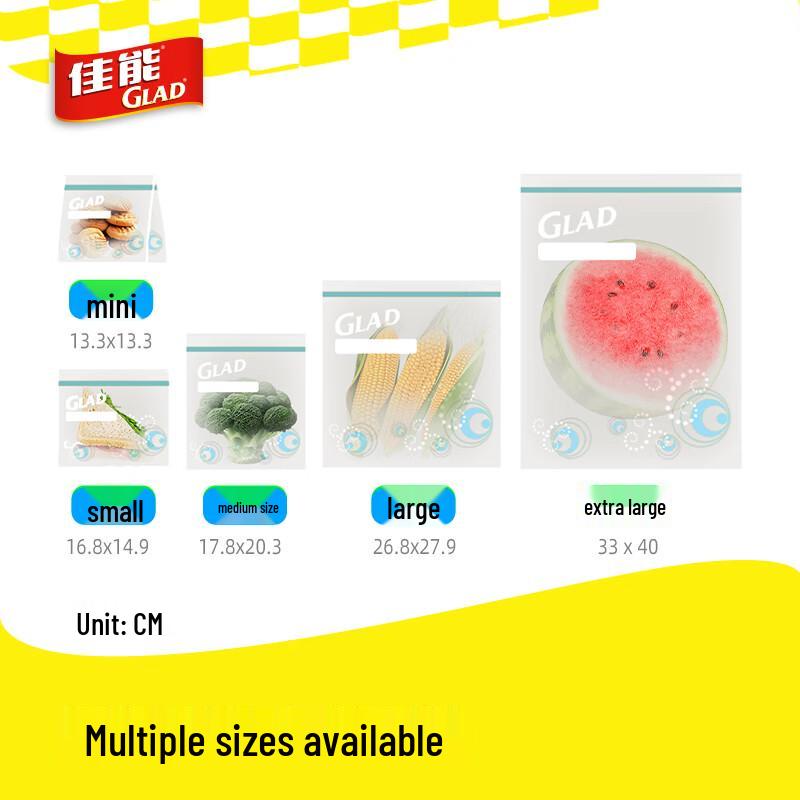 Glad Food Storage Zipper Bags
