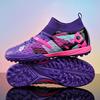 New Men Soccer Shoes High-Quality Outside High Ankle Ultralight Indoor Football Boots Boys Athletic Shoes Futsal Anti-Skid Athletic Shoes