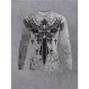 Men's Women's Long Sleeve Stripe Print T-Shirt Casual Wear Long Sleeve Top for Outdoor and Daily Wear T-shirt Pullovers