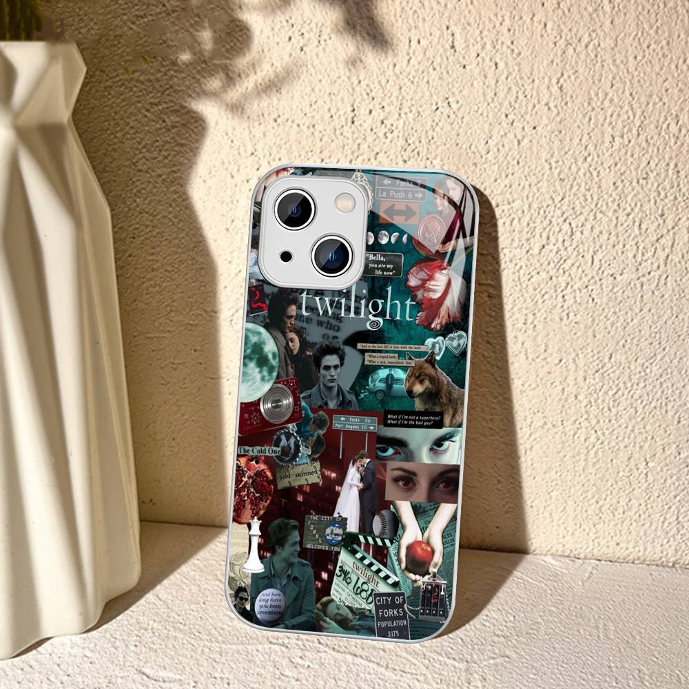 TV Twilight Isabella Edward Cullen Tempered Glass For Iphone 14 13 12 11 Pro Mini XS MAX 14Plus X XS XR Cover