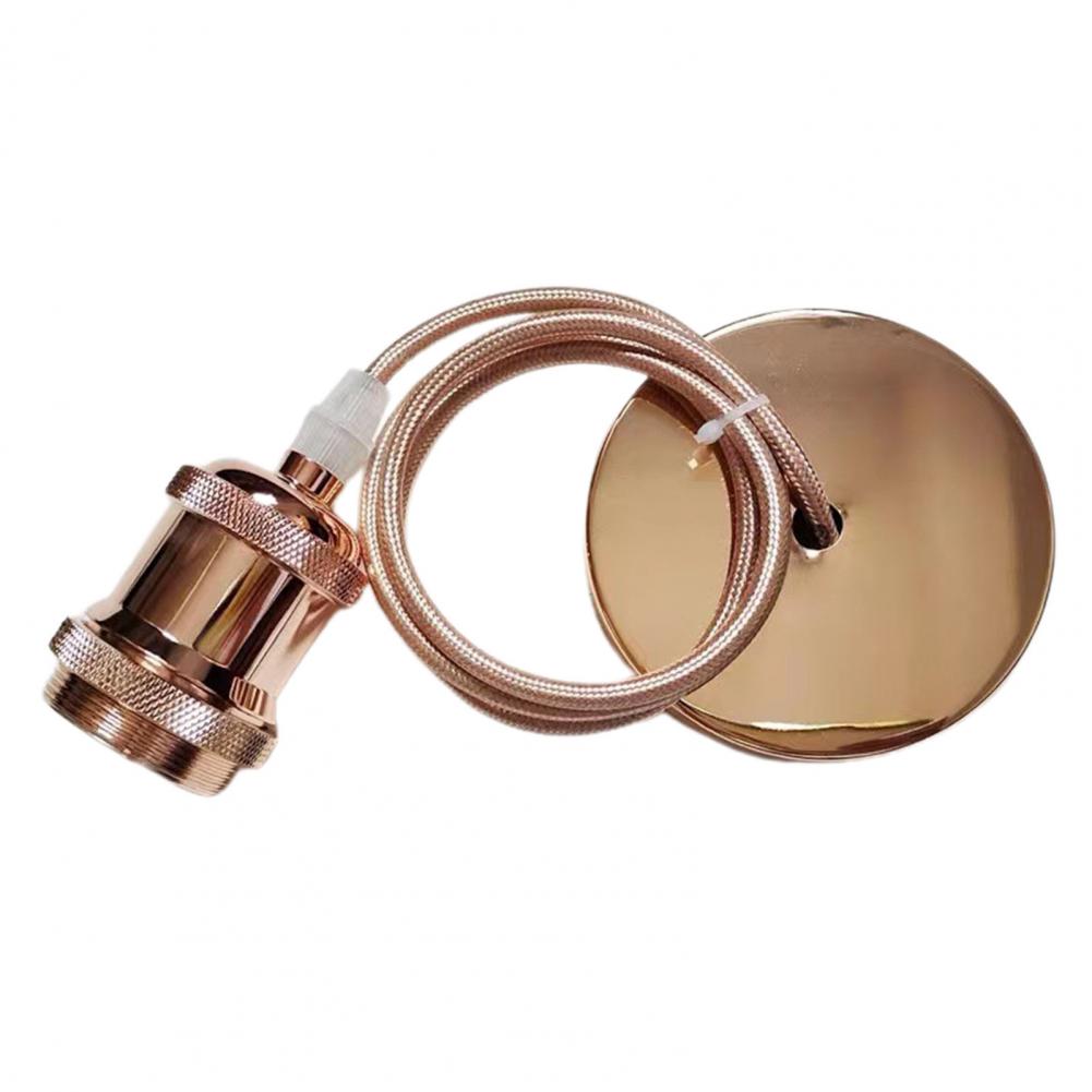 

100 см кабель E27 подвесной светильник шнур комплект с большой винтовой розеткой подвесной светильник винтажный стиль металлическое основание для декора лампы