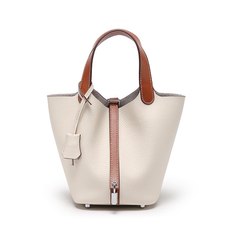 Женская высококачественная сумка-ведро из натуральной кожи - Изысканная сумка из коровьей кожи