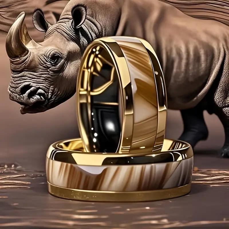 3D Design Tropföl Titanstahl Ring - Modischer Unisex Diamantmuster