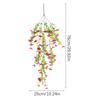 Garden Decoration Accessories Artificial Hanging Flower Faux Silk Orchid Colorful Flowers Outside Garden Porch Decorative