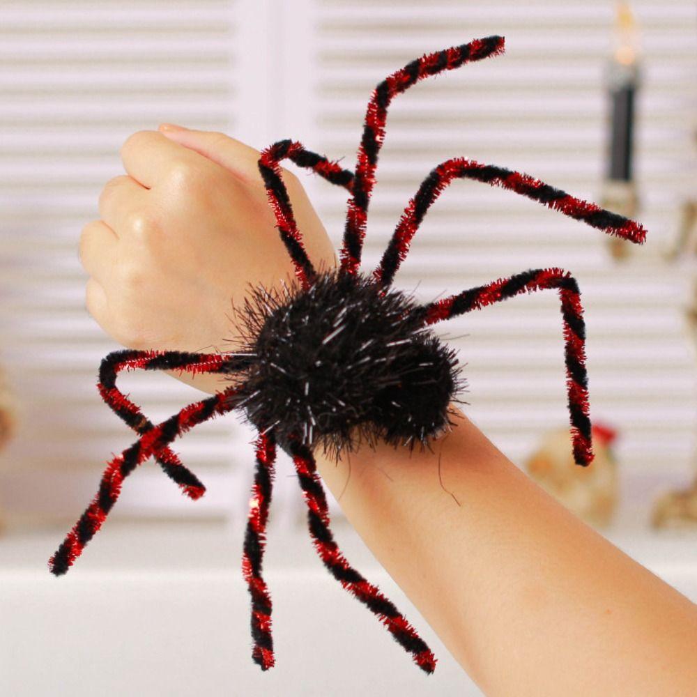 Spider Pop Circle Wristband Pumpkin Hands Clap Circle Funny Halloween Slap Bracelets  Halloween