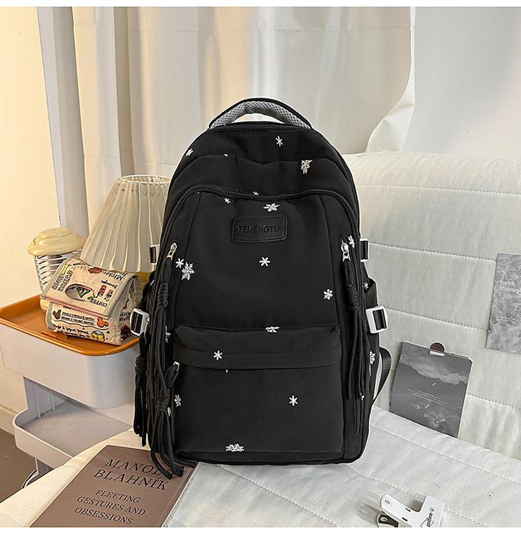Schoolbag schoolbag junior high school girls 1011 new high value ins style simple high school students large capacity backpack