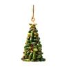7Pcs Christmas Tree Hanging Pendants Set Acrylic Book Stacked Ornament Lightweight Christmas Decorations for Tree Doors Windows Gift Idea