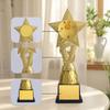 20/24.5/28.5cm Trophy Fidget Toys Plastic Trophy Pentagram Star Small Basketball Trophy Durable Material Golden Medal