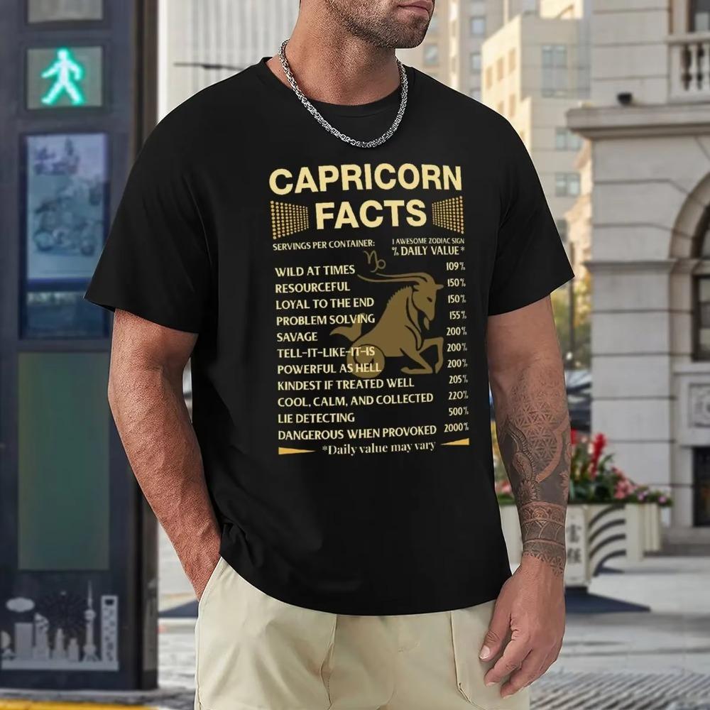Harajuku Capricorn Twelve Constellation (10) T-shirt  Motion Tshirt Graphic Humor Graphic Aactivity Competition USA Size