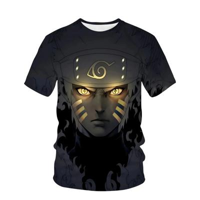 Magliette estive Naruto Hip Hop per uomo Anime Kakashi Streetwear O Collo Manica corta T-shirt da uomo Magliette grafiche dei cartoni animati Abbigliamento