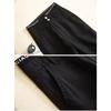 High-waisted Letter Elastic Waist Baggy Slimming Pants