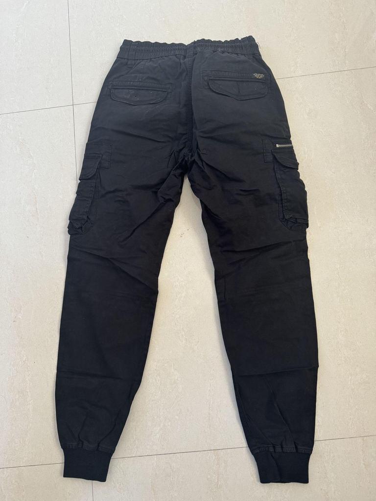 Men's European & American Style Elastic Waist Cargo Jogger Pants - Autumn/Winter Collection