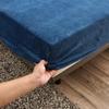 Lenzuolo con Angoli Elasticizzato in Peluche Invernale Lenzuolo Matrimoniale Morbido Caldo Copriletto in Velluto Coprimaterasso Biancheria da Letto Protettore 90 150 160 180