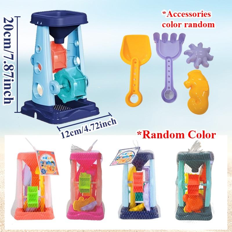 Kids Beach Sand Toy Set Sand Bucket Shovel Rake Sieve Watering Can Outdoor Sandpit Play Tools Summer Sand Toys for Toddlers