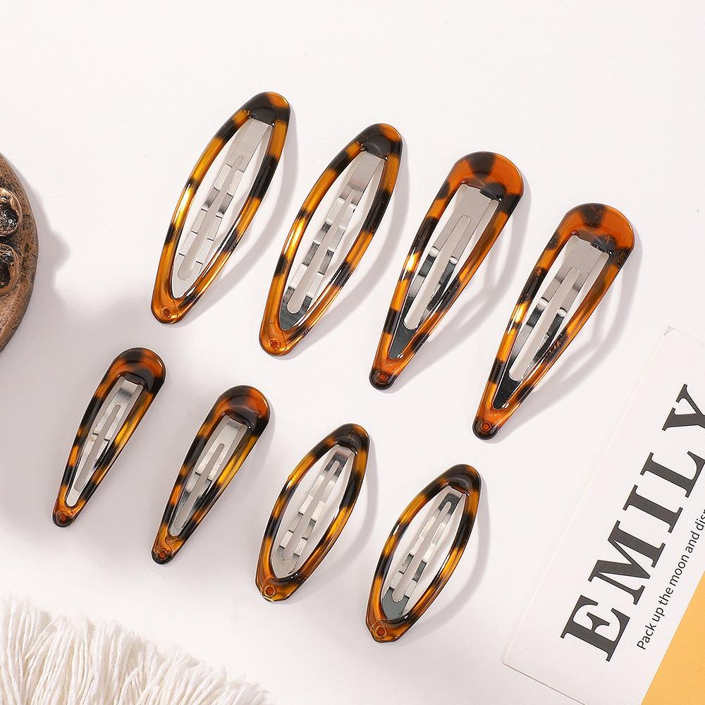 Leopard Printed Hair Drop Clips for Girls Colorful Hair Clamp Pins Hairpins BB Barrettes, Children and Girls Headwear Accessorie