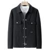 Autumn New Lapel Jacket Men's Middle-aged Business Casual Middle-aged Business Jacket