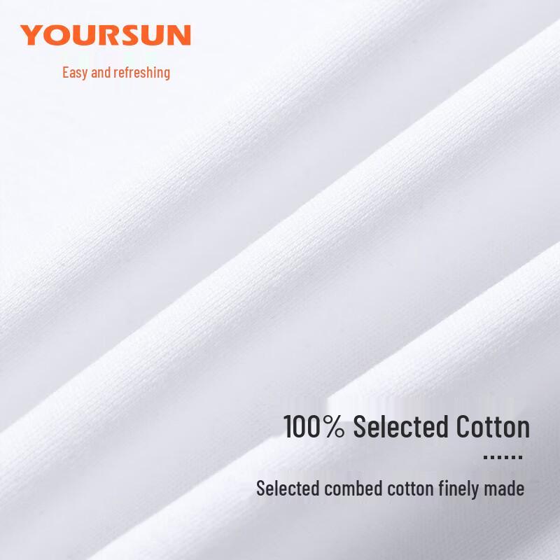 Ersun Men's 100% Cotton Long Sleeve Round Neck Undershirt