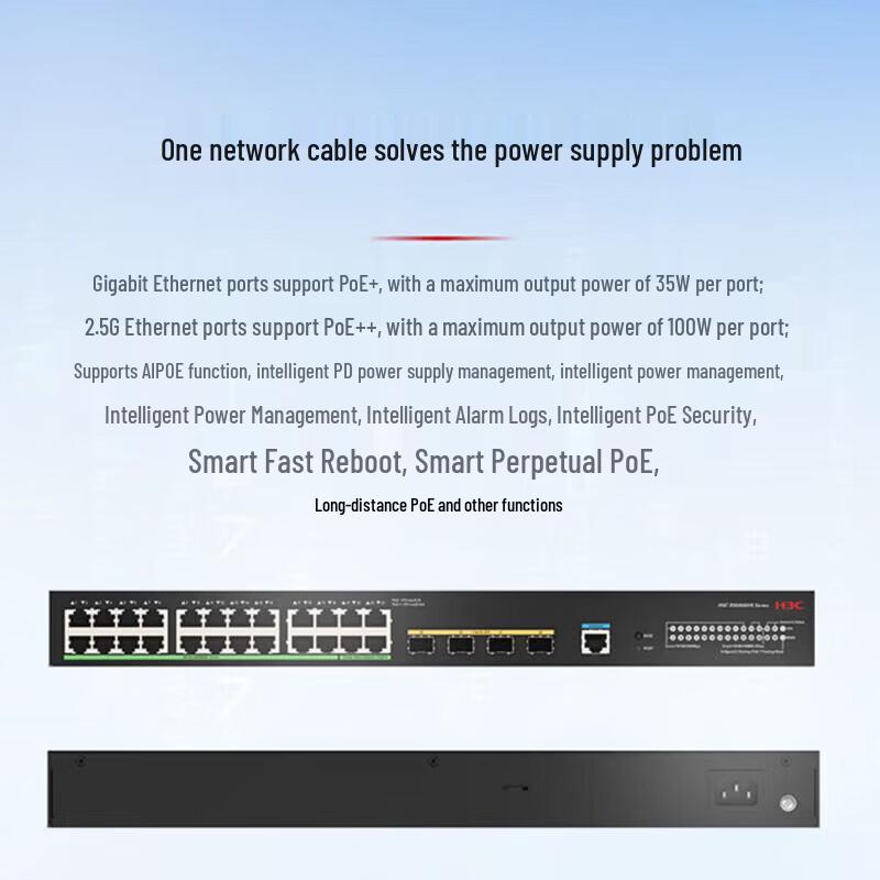 H3C S5000NV6-20P4UN4NS-EI 24-Port Managed Enterprise Switch