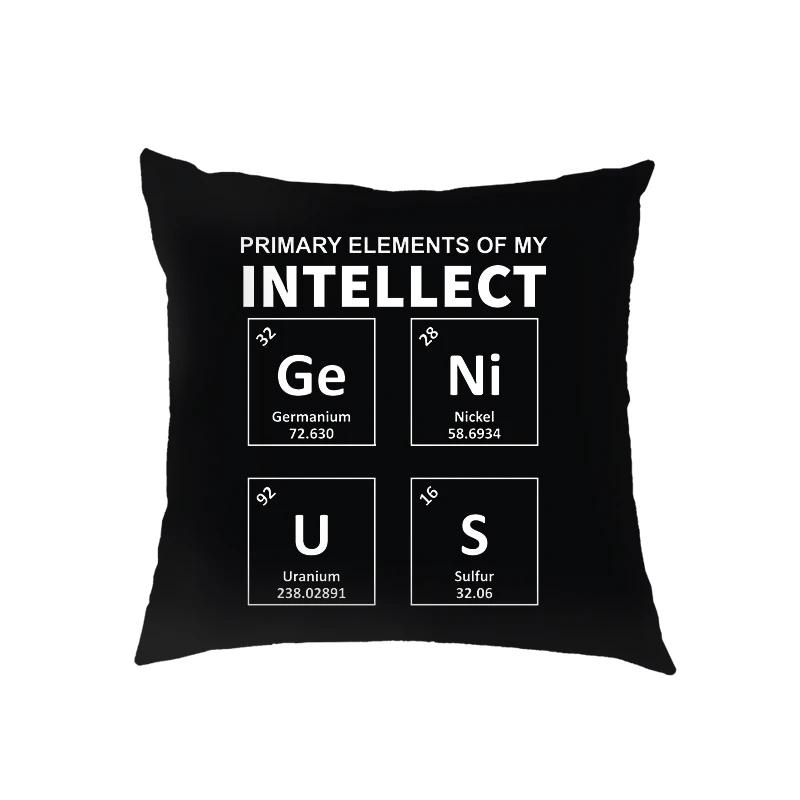 Magic Cube/ Math Formula Cushion Covers Periodic Table of Elements Pillowcase Home Sofa Decor Throw Pillow Cover for Living Roon