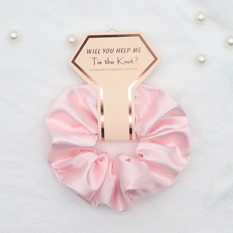 Women's Imitation Silk Satin Hair Tie and Headband - Light Luxury European and American Fashion