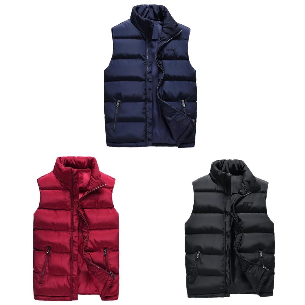 Premium Men's Winter Down Quilted Vest Cozy Sleeveless Padded Jacket For Ultimate Warmth