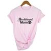 Dachshund Mom Dog Print Women Summer T Shirt Short Sleeve Harajuku Kawaii Tshirt Tops Female