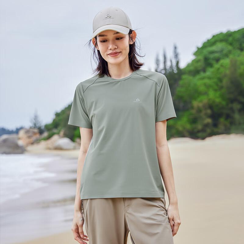 Tuoluzhe Summer Breathable Sun Protection Quick-Dry Cooling Short Sleeve T-Shirt XL