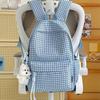 Schoolbag New Mori Plaid School Bag Student Party Korean High Value Casual Backpack Large Capacity Lightweight Backpack