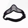 Tactical Outdoor Self-Defense Half Face Steel Mesh Mask for Men and Women
