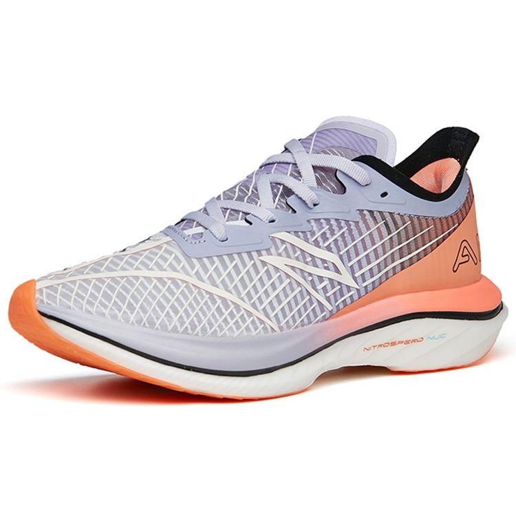 Anta C202 GT Nitrogen Technology Marathon Professional Racing Low-Top Running Shoes Women sneaker Blue Gray Orange 122215589S-3