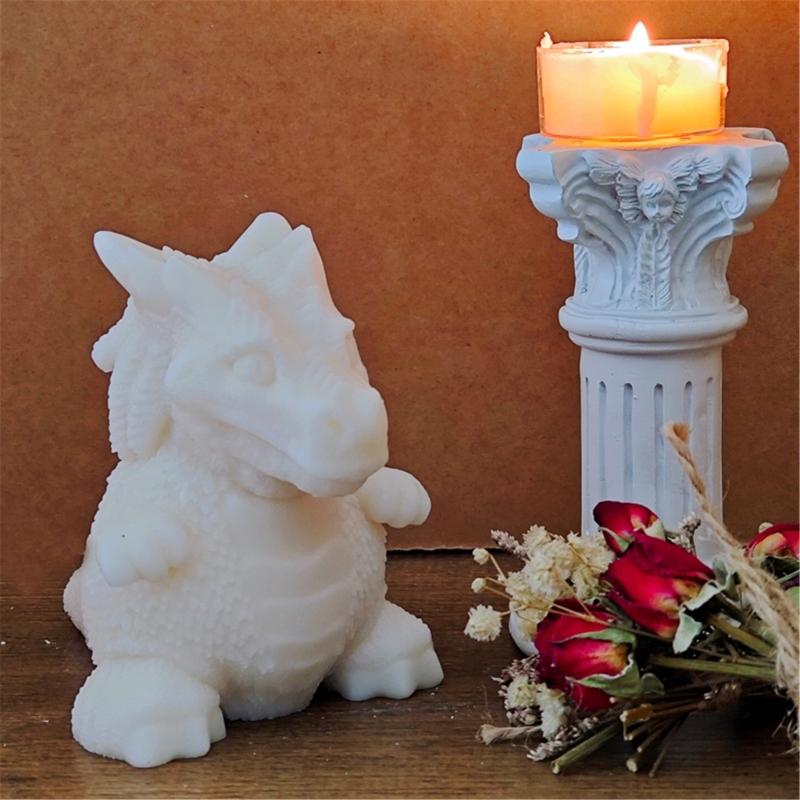 Flexible Sturdy Silicone Mould Fashion Accessory for Making Unique Dinosaur Shaped Candle and Home Decorations