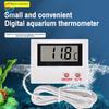 Mini LCD Digital Indoor Thermometer with Waterproof Probe Convenient Temperature Sensor for Fish Tank Fridge Aquarium Outdoor