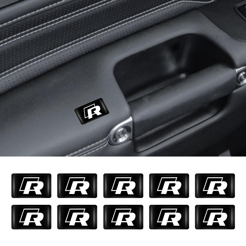Car Accessories Square Personalized Stickers For VW R Scirocco Jetta Beetle Golf Passat Polo Tiguan Sharan Touran