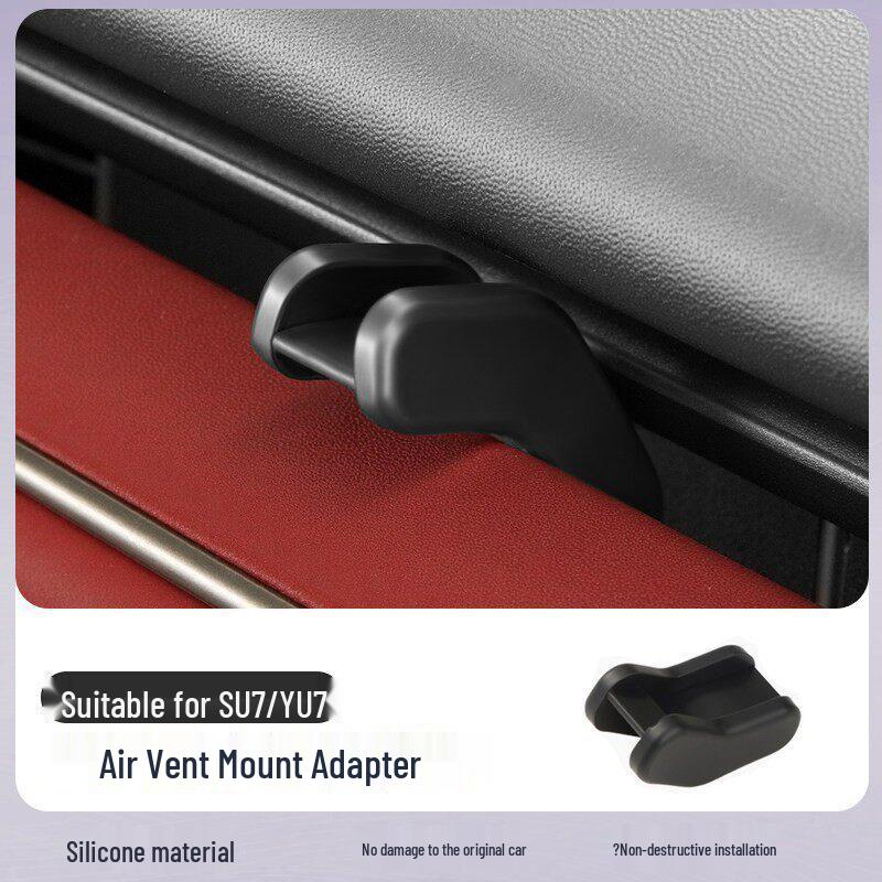 Xiaomi YU7/SU7 Air Vent Clip Car Mount Adapter with Aroma Card Buckle for Interior Modification. No specific size