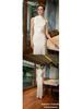 Elegant Summer Satin Evening Gown - Sexy European & American French Style Long Dress for Women