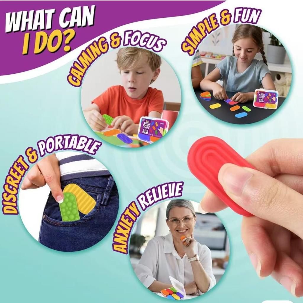 Children'S Sensory Tablets, Stress-Relieving Toys, Silicone Stress-Relieving Toys Kidstoys