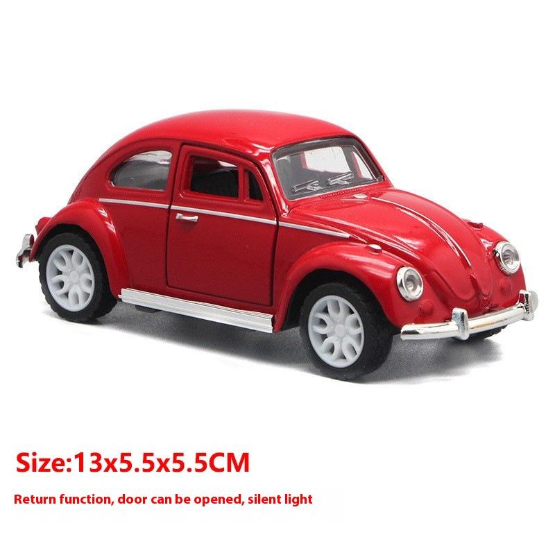 

Классический старинный автомобиль из сплава, детская игрушка с откидной дверью 13x5.5x5.5CM красный