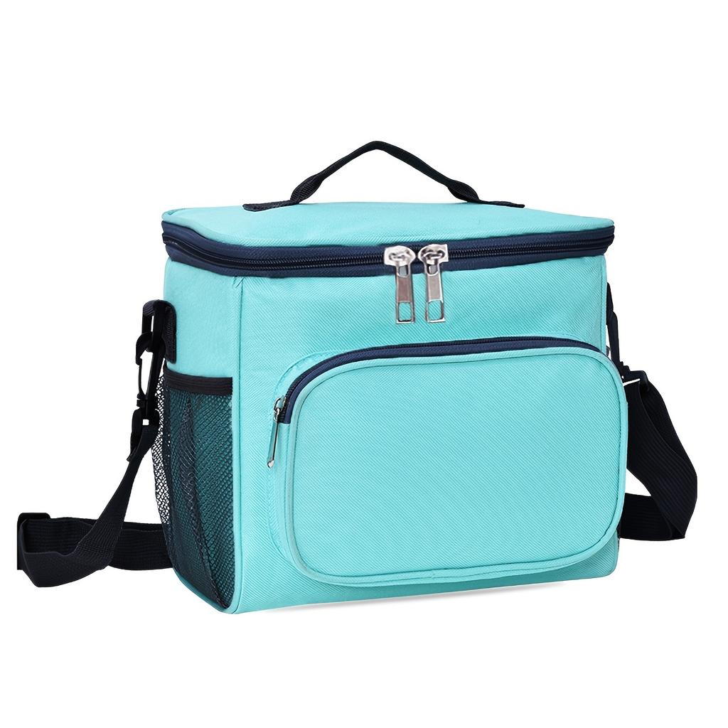 Black Cationic Lunch Box - Simple Office Worker Handheld Insulated Thermal Bag (1Pc)
